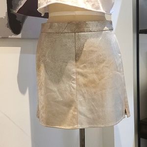 Cupcakes and Cashmere faux leather mini skirt